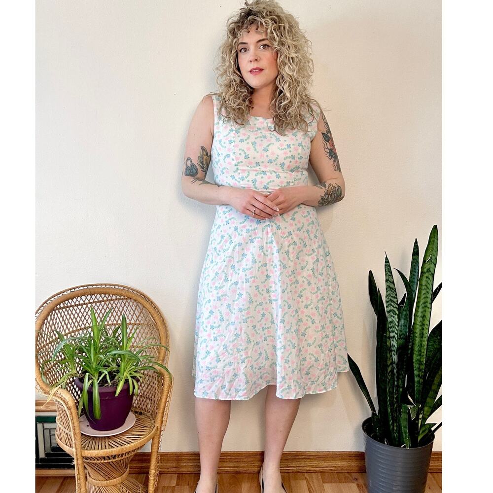50s/60s Handmade Floral Day Dress